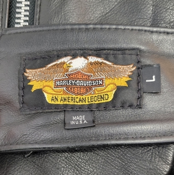 Vintage Harley-Davidson Leather Chaps Pants #569 Size L - Picture 16 of 16